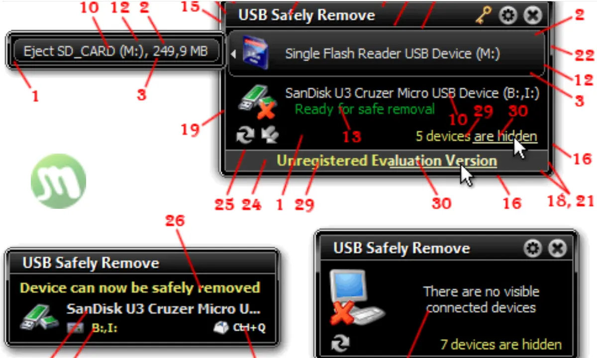 โปรแกรม USB Safely Remove