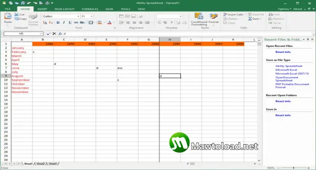 Ability Office Professional 26.0 โปรแกรมออฟฟิศ ดาวน์โหลดฟรี (32-bit/64-bit) Free Download - MawtoLoad Ability Office Professional Download