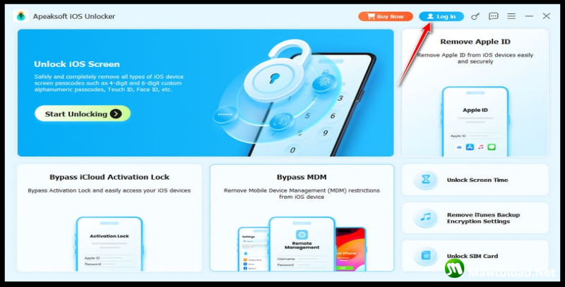 Apeaksoft iOS Unlocker เวอร์ชัน 1.0 โปรแกรมอื่นๆ ดาวน์โหลดฟรี