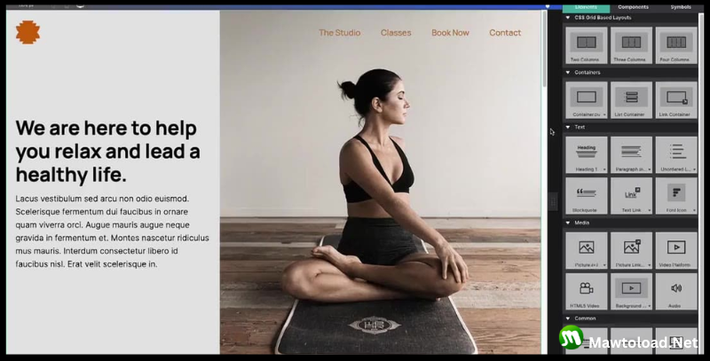 CoffeeCup Responsive Site Designer เวอร์ชัน 6.0 โปรแกรมออกแบบกราฟิก ดาวน์โหลดฟรี