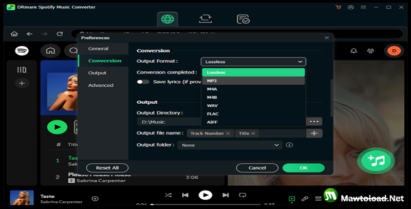 DRmare Music Converter for Spotify 5.0 โปรแกรมแก้ไขเสียง ดาวน์โหลดฟรี