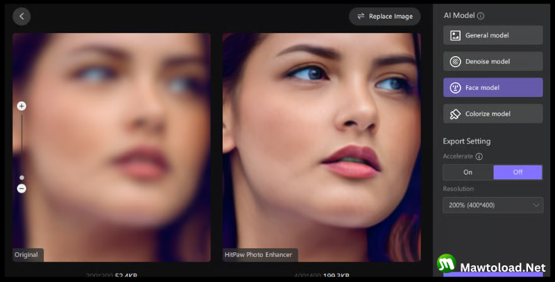 HitPaw Photo Enhancer เวอร์ชัน 26.0