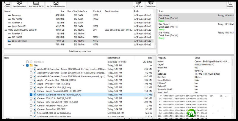 Prosoft Data Rescue เวอร์ชัน 6.5 โปรแกรมกู้คืนข้อมูล ดาวน์โหลดฟรี (32-bit64-bit)