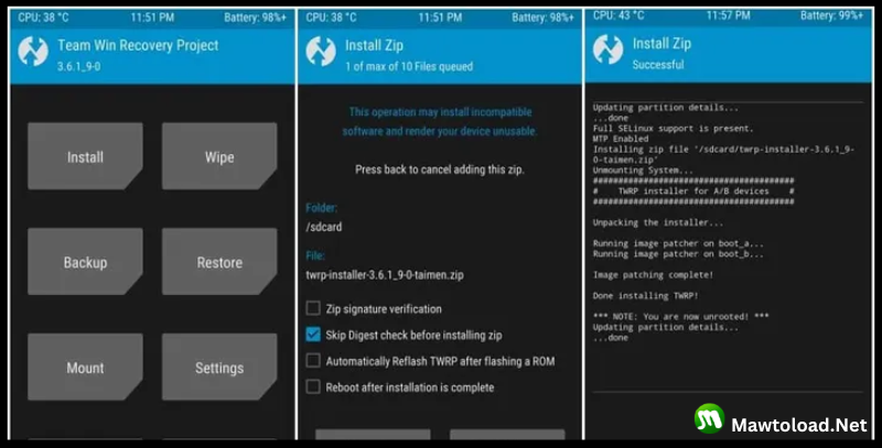 Xiaomi Redmi S2 TWRP v1.5.2 ฟรี