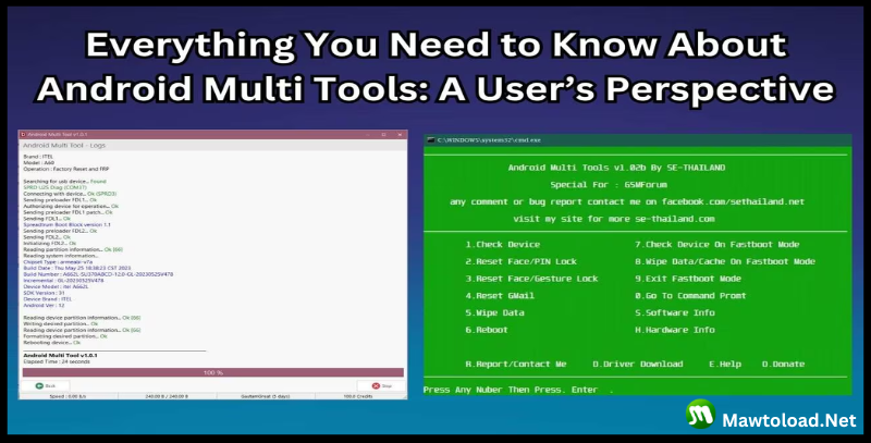 ดาวน์โหลด Android Multi Tools v1.02b ฟรีเวอร์ชันล่าสุด