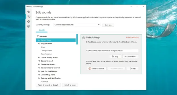 Stardock SoundPackager download for pc